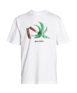 Palm Angels Broken Palm Logo Classic T-Shirt For Men