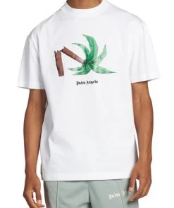 Palm Angels Broken Palm Logo Classic T-Shirt For Men -Palm Angels Sales Store unnamed file 133
