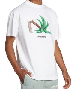 Palm Angels Broken Palm Logo Classic T-Shirt For Men -Palm Angels Sales Store unnamed file 134