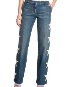 Palm Angels Wide-Leg Star-Patch Jeans -Palm Angels Sales Store unnamed file 161