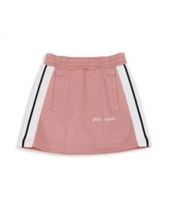 Palm Angels Little Girl's & Girl's Tuxedo Stripe Track Skirt For Kids