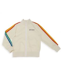 Palm Angels Little Girl's & Girl's Rainbow Tuxedo Stripe Track Jacket For Kids