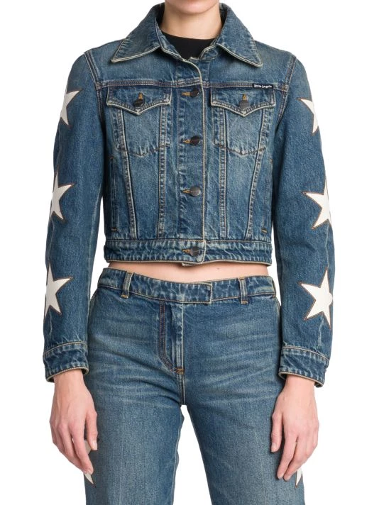 Palm Angels Cropped Stars Denim Jacket 5 Palm Angels Cropped Stars Denim Jacket - Image 3