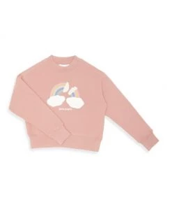 Palm Angels Little Girl's & Girl's Rainbow Crewneck For Kids