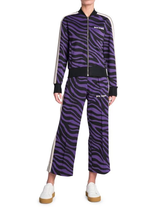 Palm Angels Zebra-Print Track Logo Jacket 4 Palm Angels Zebra-Print Track Logo Jacket - Image 2
