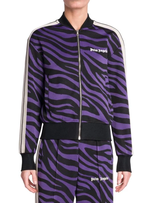 Palm Angels Zebra-Print Track Logo Jacket 5 Palm Angels Zebra-Print Track Logo Jacket - Image 3