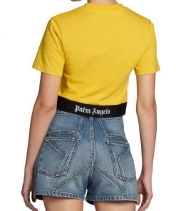 Palm Angels Logo-Trim Cropped Tee 12 Palm Angels Logo-Trim Cropped Tee -Palm Angels Sales Store unnamed file 257