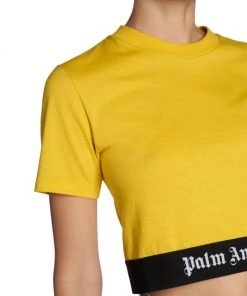 Palm Angels Logo-Trim Cropped Tee 13 Palm Angels Logo-Trim Cropped Tee -Palm Angels Sales Store unnamed file 258