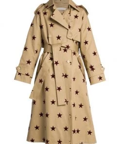 Palm Angels We Are Stars Belted Trench Coat