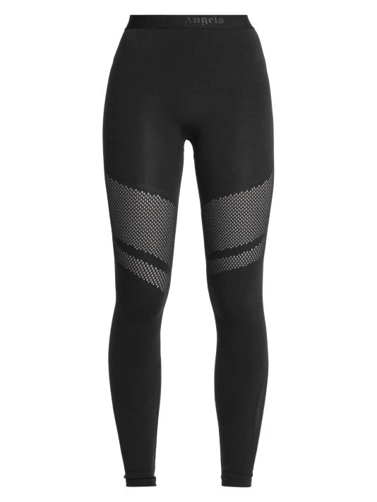 Palm Angels Seamless Lace-Insert Leggings 3 Palm Angels Seamless Lace-Insert Leggings