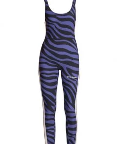 Palm Angels Zebra-Print Logo Jumpsuit