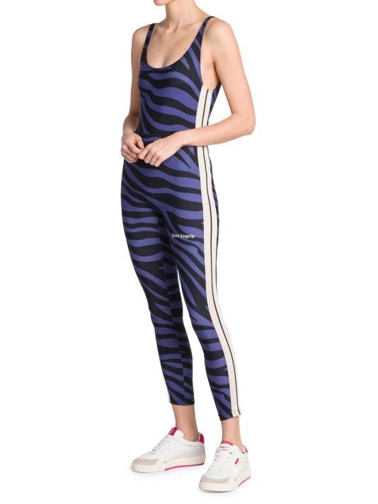 Palm Angels Zebra-Print Logo Jumpsuit 4 Palm Angels Zebra-Print Logo Jumpsuit - Image 2