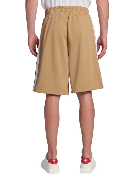 Palm Angels Classic Track Shorts Beige White For Men 7 Palm Angels Classic Track Shorts Beige White For Men - Image 5