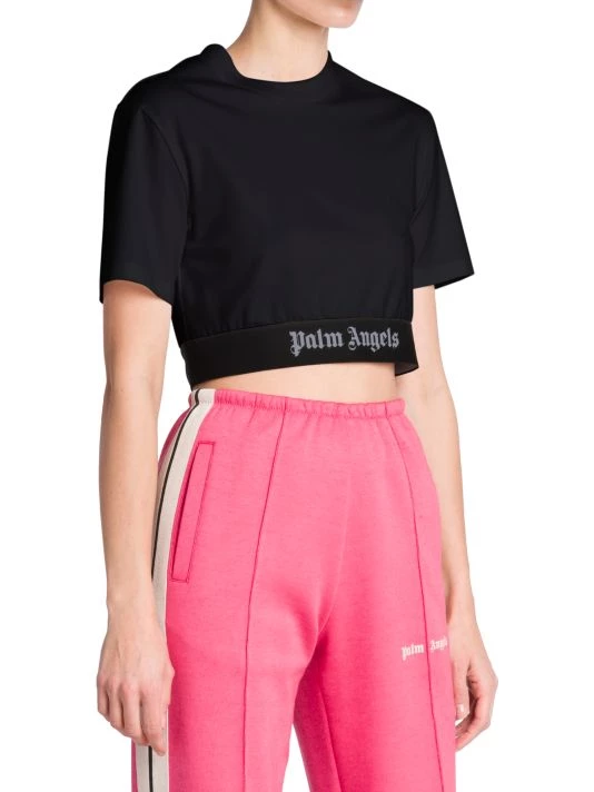 Palm Angels Cropped Logo-Hem Top 6 Palm Angels Cropped Logo-Hem Top - Image 4