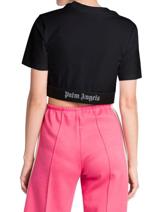 Palm Angels Cropped Logo-Hem Top 7 Palm Angels Cropped Logo-Hem Top - Image 5