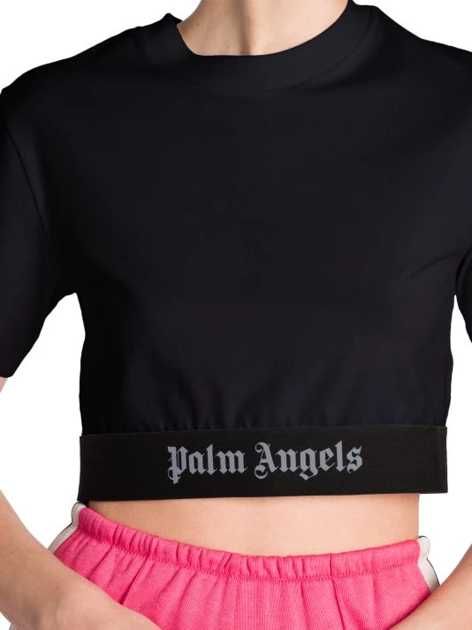 Palm Angels Cropped Logo-Hem Top 8 Palm Angels Cropped Logo-Hem Top - Image 6