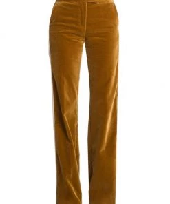 Palm Angels High-Waisted Velvet Track Pants