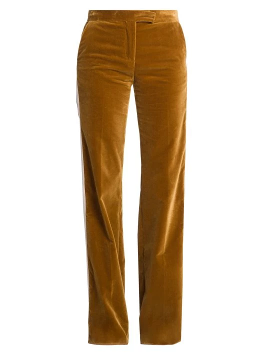 Palm Angels High-Waisted Velvet Track Pants 3 Palm Angels High-Waisted Velvet Track Pants