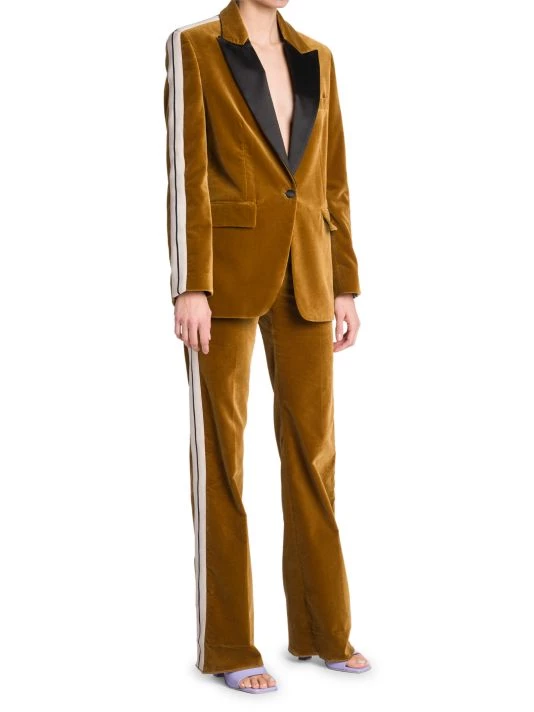 Palm Angels High-Waisted Velvet Track Pants 4 Palm Angels High-Waisted Velvet Track Pants - Image 2