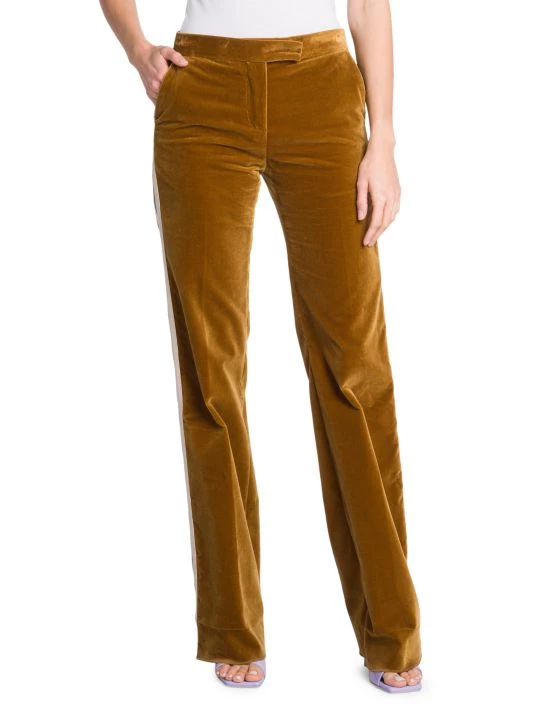 Palm Angels High-Waisted Velvet Track Pants 5 Palm Angels High-Waisted Velvet Track Pants - Image 3