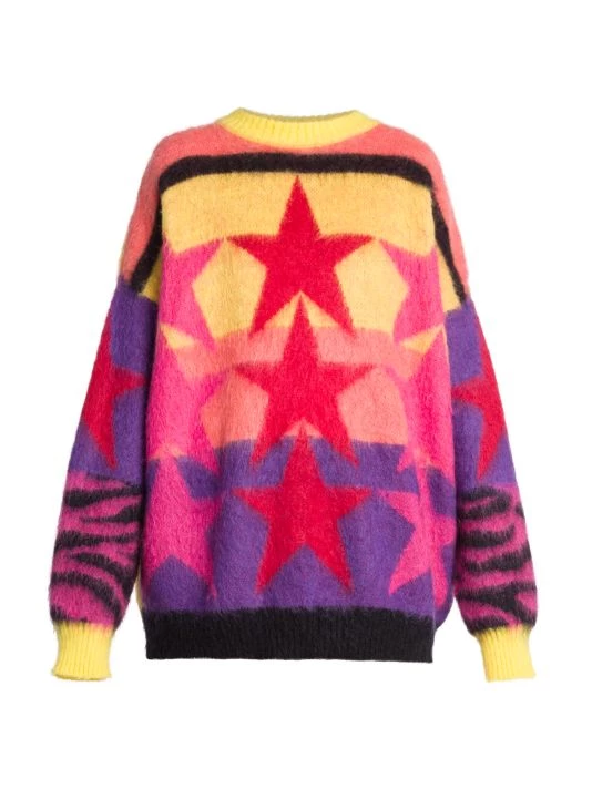 Palm Angels Oversized Colorblocked Star Sweater 3 Palm Angels Oversized Colorblocked Star Sweater
