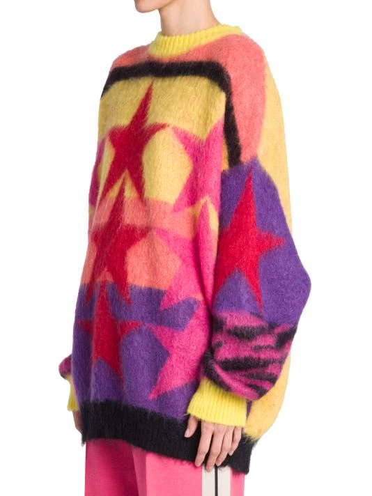 Palm Angels Oversized Colorblocked Star Sweater 6 Palm Angels Oversized Colorblocked Star Sweater - Image 4