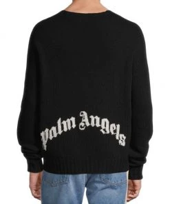 Palm Angels Wool Crewneck Sweater For Men -Palm Angels Sales Store unnamed file 344