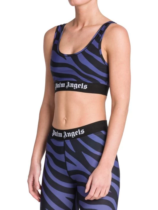 Palm Angels Zebra-Print Logo Bra 6 Palm Angels Zebra-Print Logo Bra - Image 4