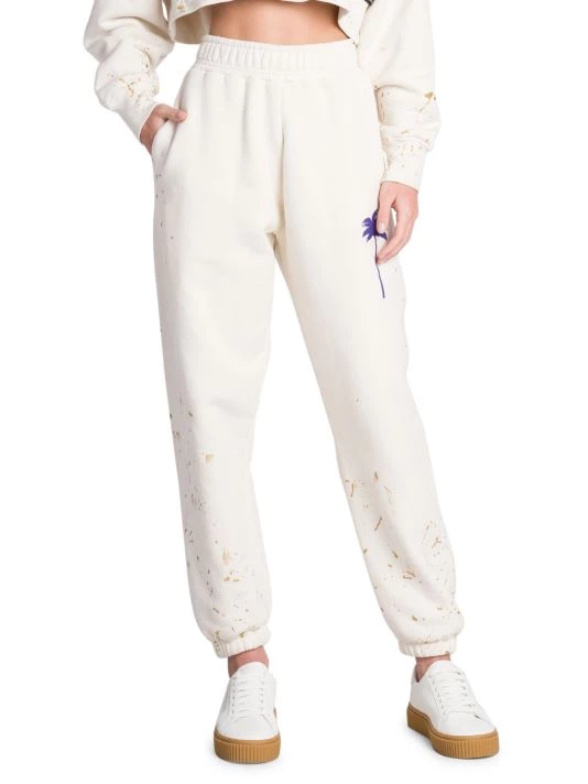 Palm Angels Elasticized Paint-Splatter Sweatpants 5 Palm Angels Elasticized Paint-Splatter Sweatpants - Image 3
