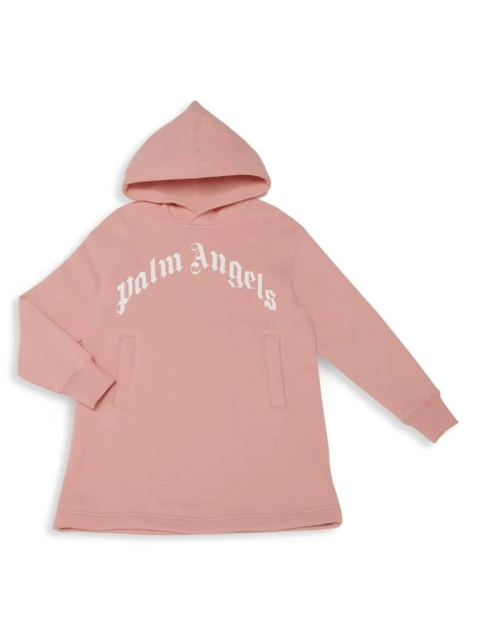Palm Angels Little Girl's & Girl's Logo Hoodie Dress For Kids 3 Palm Angels Little Girl's & Girl's Logo Hoodie Dress For Kids