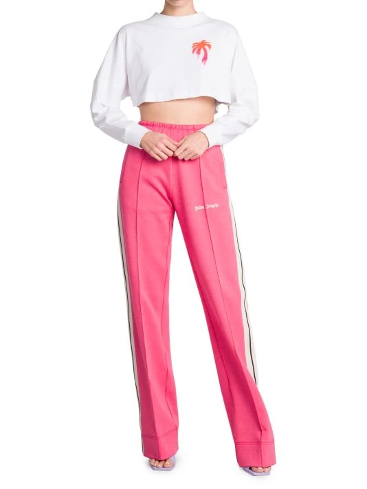 Palm Angels Cropped Spray-Painted Logo Top 4 Palm Angels Cropped Spray-Painted Logo Top - Image 2