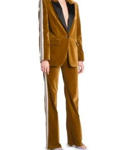 Palm Angels Single-Breasted Velvet Blazer -Palm Angels Sales Store unnamed file 419