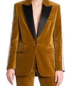 Palm Angels Single-Breasted Velvet Blazer -Palm Angels Sales Store unnamed file 420