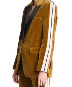 Palm Angels Single-Breasted Velvet Blazer -Palm Angels Sales Store unnamed file 421