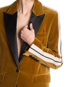 Palm Angels Single-Breasted Velvet Blazer -Palm Angels Sales Store unnamed file 423