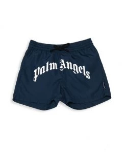 Palm Angels Little Boy's & Boy's Beachwear Logo Shorts For Kids