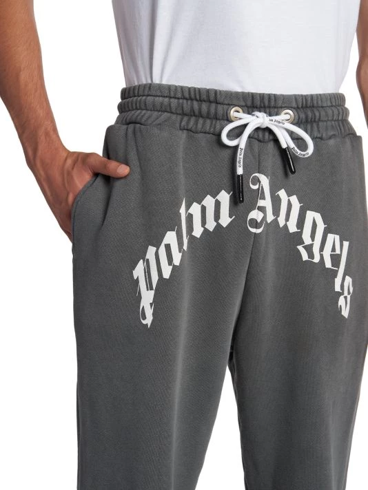 Palm Angels Curved Logo Sweatpants For Men 8 Palm Angels Curved Logo Sweatpants For Men - Image 6