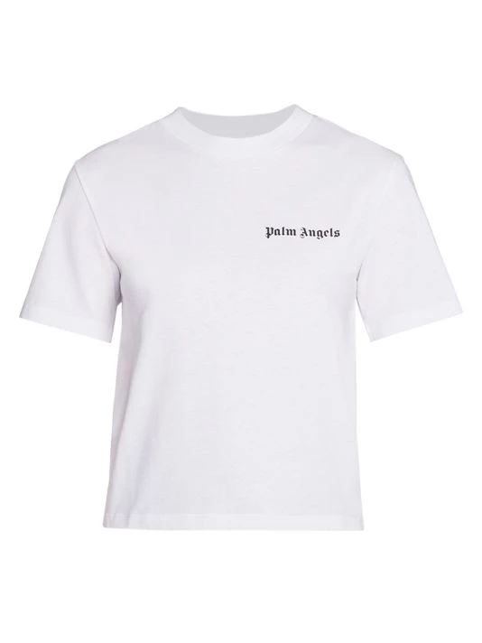 Palm Angels Classic Logo Fitted T-Shirt 3 Palm Angels Classic Logo Fitted T-Shirt