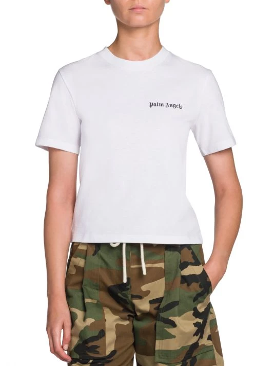 Palm Angels Classic Logo Fitted T-Shirt 5 Palm Angels Classic Logo Fitted T-Shirt - Image 3