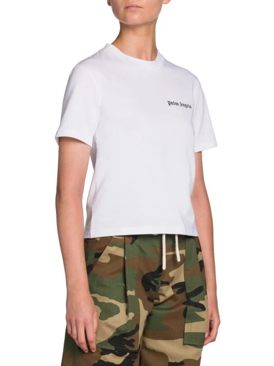 Palm Angels Classic Logo Fitted T-Shirt 6 Palm Angels Classic Logo Fitted T-Shirt - Image 4