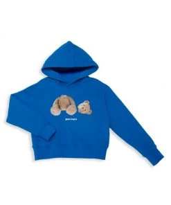 Palm Angels Little Boy's & Boy's Bear Logo Hooded Sweatshirt For Kids