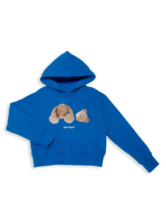 Palm Angels Little Boy's & Boy's Bear Logo Hooded Sweatshirt For Kids 3 Palm Angels Little Boy's & Boy's Bear Logo Hooded Sweatshirt For Kids
