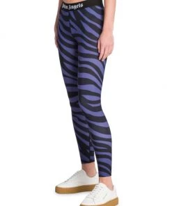 Palm Angels Zebra-Print Logo Leggings -Palm Angels Sales Store unnamed file 50