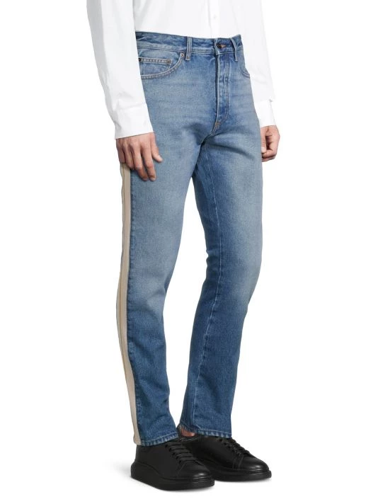 Palm Angels Five-Pocket Track Jeans For Men 6 Palm Angels Five-Pocket Track Jeans For Men - Image 4