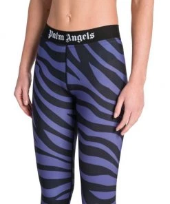 Palm Angels Zebra-Print Logo Leggings -Palm Angels Sales Store unnamed file 52