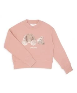 Palm Angels Little Girl's & Girl's Long-Sleeve Bear T-Shirt For Kids