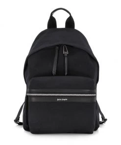 Palm Angels Curved Logo Backpack For Men