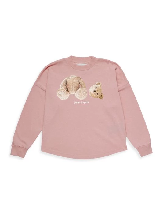 Palm Angels Little Girl's & Girl's Long-Sleeve Logo Bear Tee For Kids 3 Palm Angels Little Girl's & Girl's Long-Sleeve Logo Bear Tee For Kids