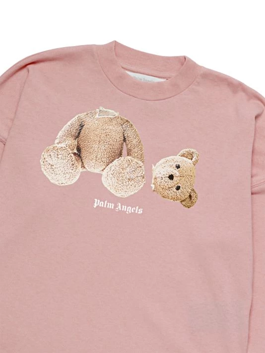 Palm Angels Little Girl's & Girl's Long-Sleeve Logo Bear Tee For Kids 5 Palm Angels Little Girl's & Girl's Long-Sleeve Logo Bear Tee For Kids - Image 3