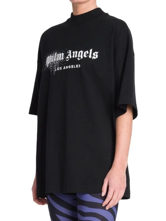 Palm Angels Rhinestone-Embellished Logo T-Shirt 5 Palm Angels Rhinestone-Embellished Logo T-Shirt - Image 3